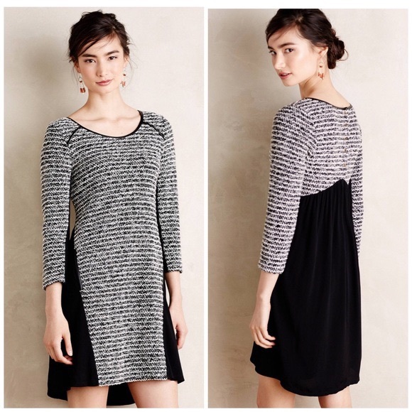 Anthropologie Dresses & Skirts - {S} Maeve Anthropologie Tweed Sweater Tunic